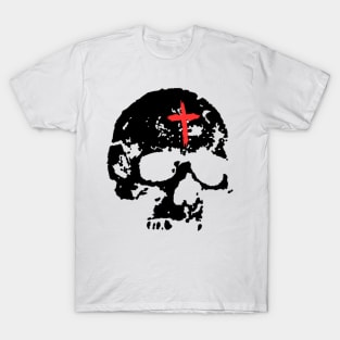 Hardcore Punk Eastern Orthodox Monk Skull pocket T-Shirt